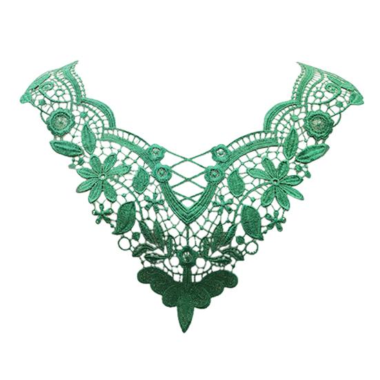 Yousheng Embroidered Lace Collar Hollow Out Lace Fabric Trim Applique Neckline Women Lace Collar Applique for DIY Sewing Supplies Wedding Dress