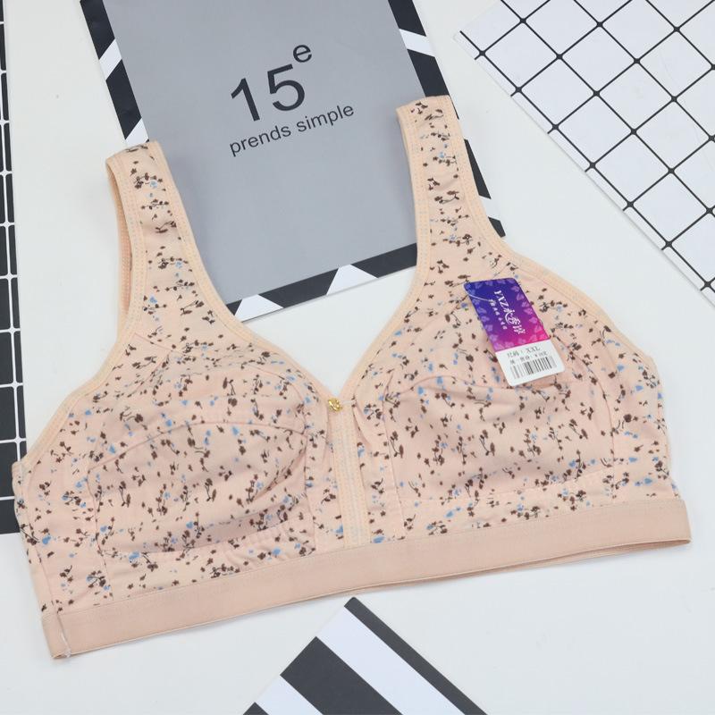 Mother Sleep Bra Autumn Thin Cotton Vest Bra Soft Cotton Underwear No Steel Rim Bra