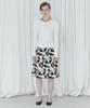 SINOON Jacquard Puff Sleeve T-Shirt (White)