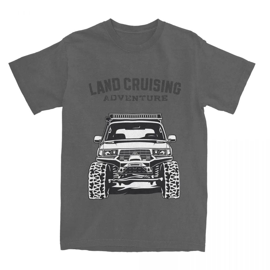 Винтажные футболки Landcruising Adventure Land Cruiser 80 Off Road для мужчин Pure FJ80 Off-road Car Tee Shirt Graphic Clothing