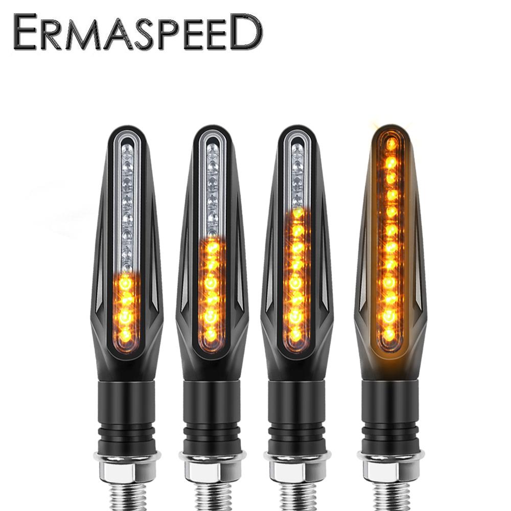 1 пара универсальных светодиодных указателей поворота для мотоцикла, водонепроницаемые IP68, мигающий свет для мотоцикла Z750 Z900 Z1000