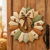 Набор для рукоделия в деревенском стиле, DIY, гирлянда из лоскутков, набор ретро-тканей с цветами, весеннее сезонное украшение для двери и имитация