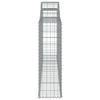 Vidaxl Kosze Gabionowe, 15 Szt, 300X30X100/120Cm, Galwanizowane Żelazo