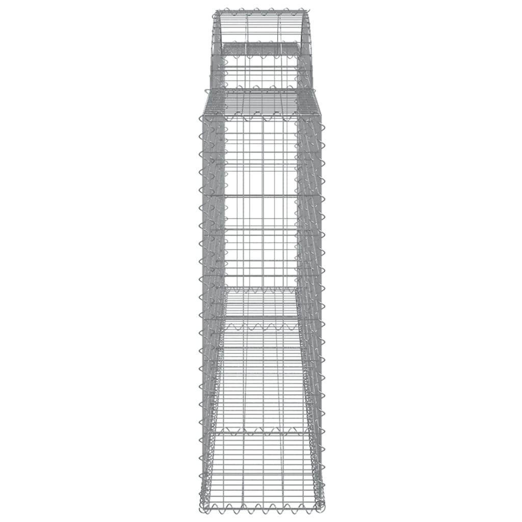 Vidaxl Kosze Gabionowe, 15 Szt, 300X30X100/120Cm, Galwanizowane Żelazo