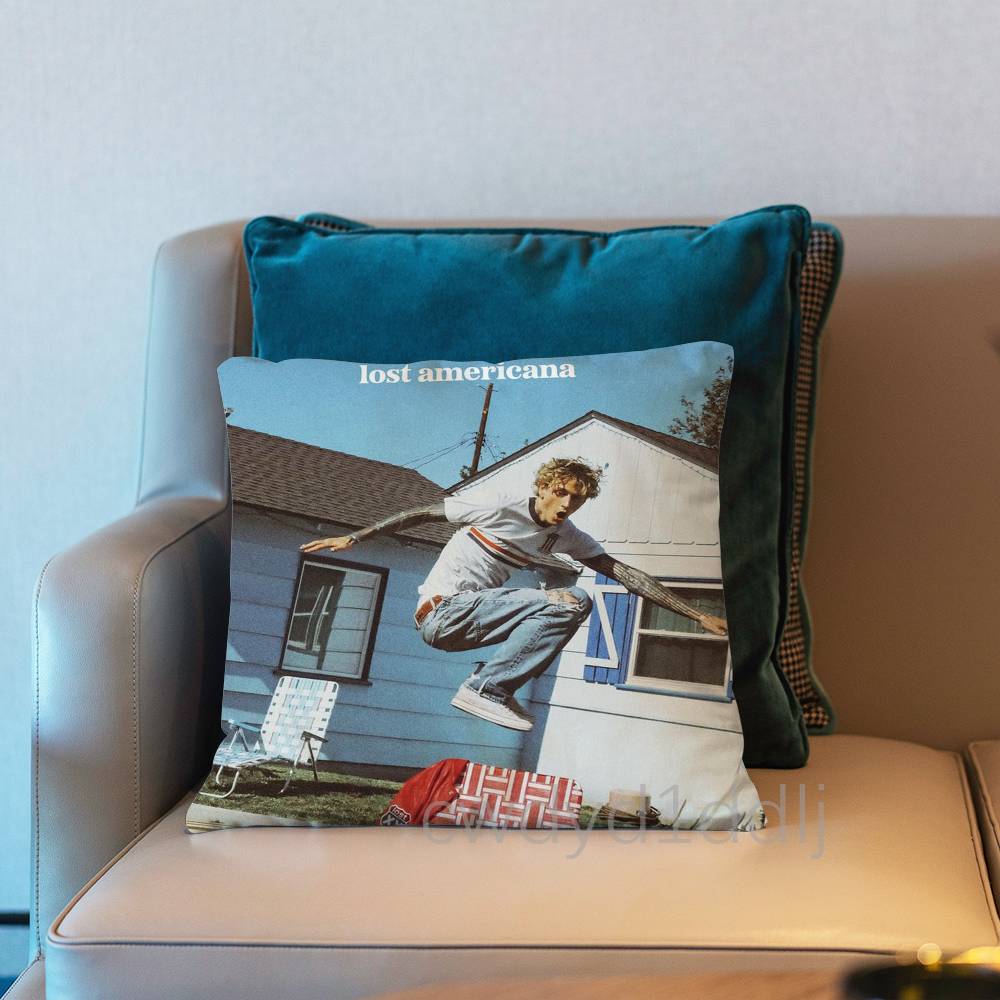 MMGK LLost Americana Pillow Case Short Plush Sofa Decorative Gift Home Doublesided Printing Cushio