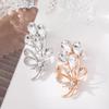 Luxury Floral Brooch for Women - Exquisite Elegant Floral-inspired Pin, Designer Suit/Blazer Decoration Accessory