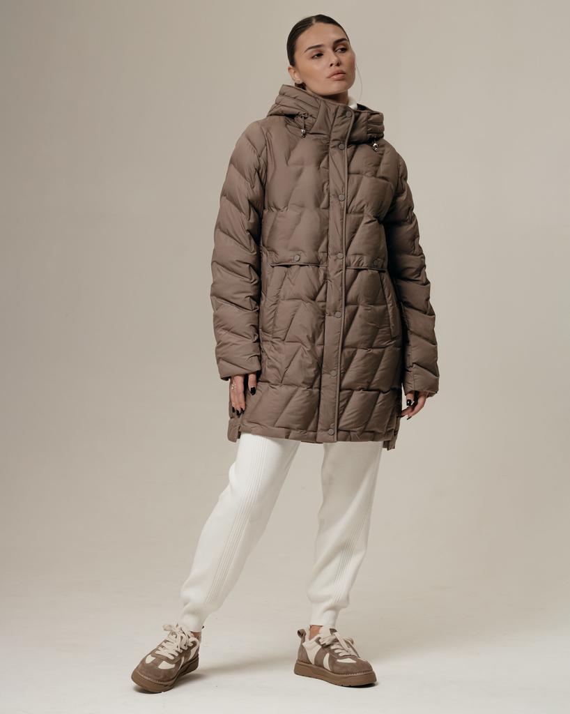 Куртка длинная женская SNOW OWL 241091 L капучино