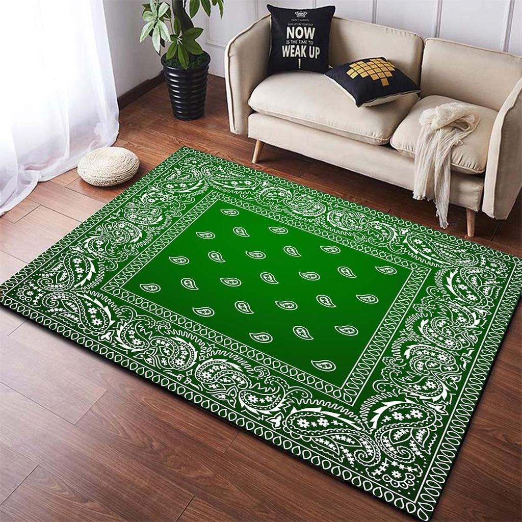 Multicolor Bandana Pattern Area Rugst Runners Area Rug for Bedroom  Room Decor Carpets for Living Room Kitchen Mats for Floor