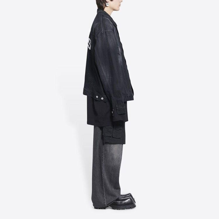 Balenciaga Парижская оверсайз джинсовая куртка 690198TBP479034