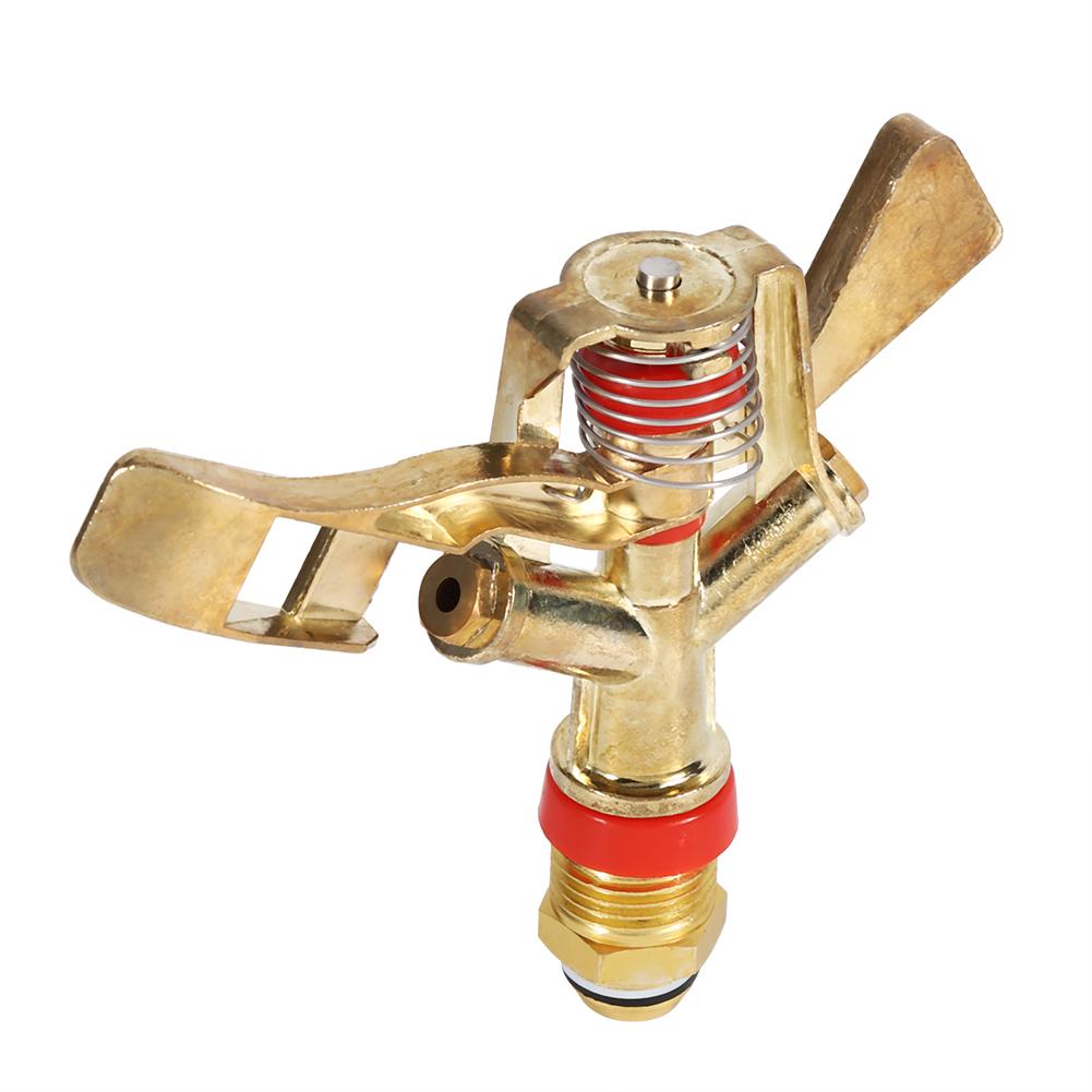 1/2 Inch Connector Brass Rotate Rocker Arm Water Sprinkler Spray Nozzle Garden Irrigation