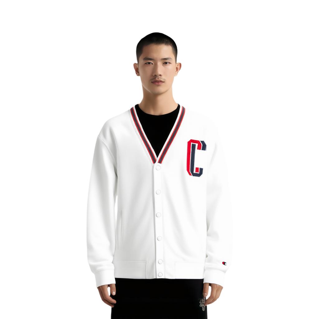 Champion Sweatshirts Unisex V-neck Moderate Cardigan EM-XOT06