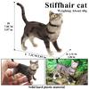 Oenux Cat Model Siamese Devon Rex Sphynx Ragdoll Persian Action Figure Cat Kitty Bobtails Figurine Cute Decoration Kids Toy Gift