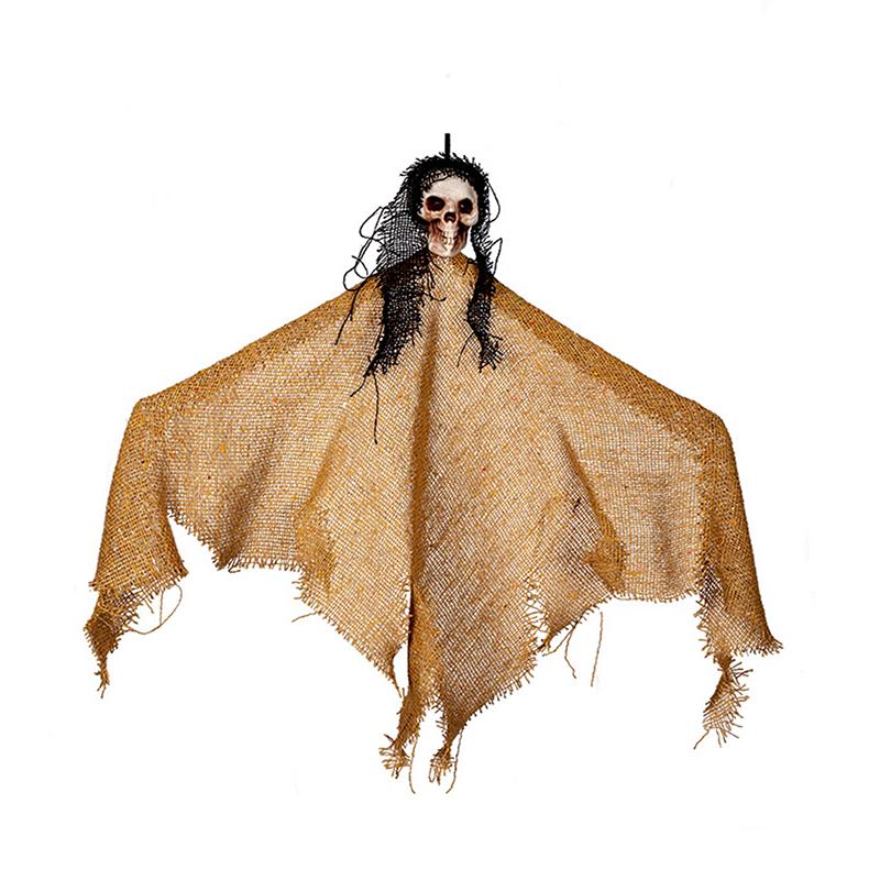 Хэллоуин жуткий скелет лицо висит привидение кулон ужас череп призрак реквизит вечеринка принадлежности дом с привидениями внутренний и наружный декор