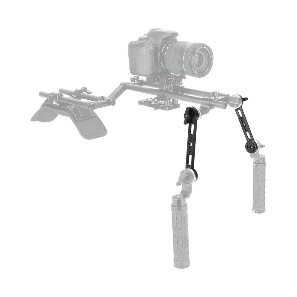 HDRIG M6 Arri Gear Extension Arm with Positioning Holes for Shoulder Mount Photography (Pair) 3855.