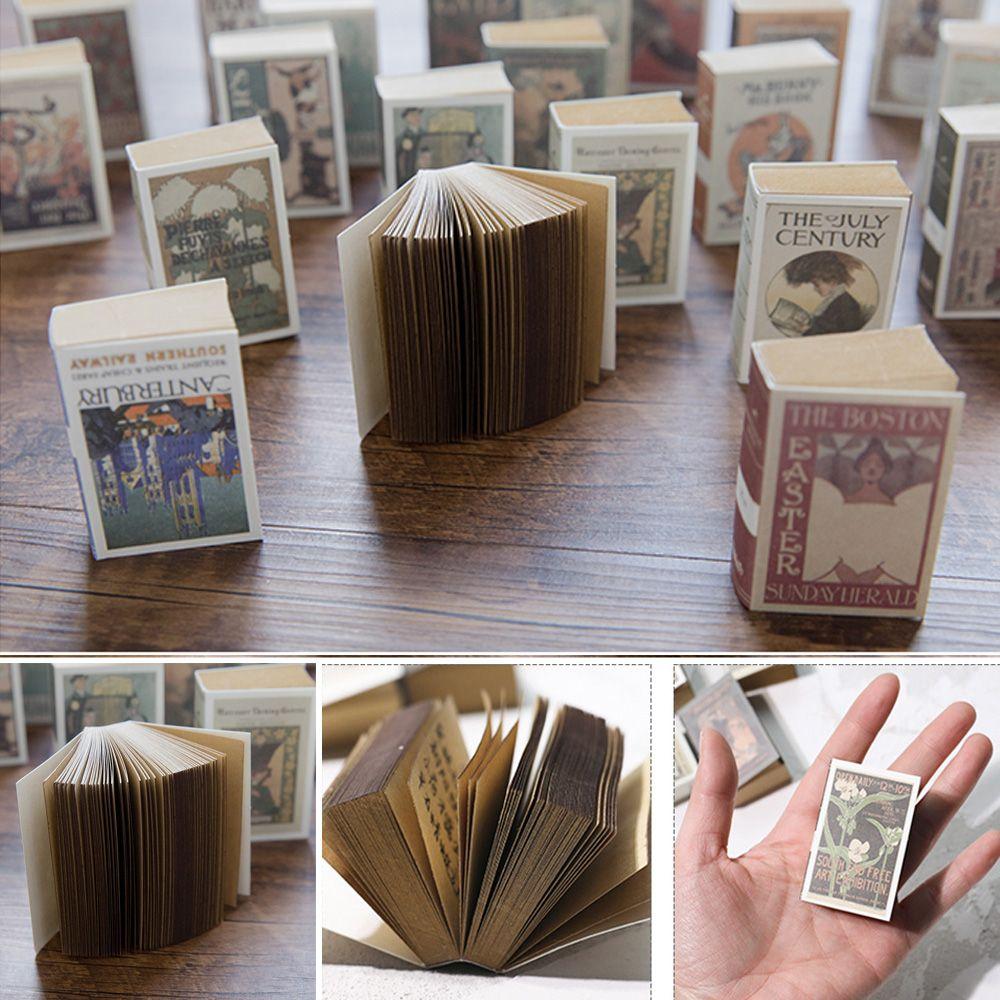 122 Sheets Portable Stationery Can Tear Kraft Paper Agenda Memo Sticky Note Paper Memorandum Notebook
