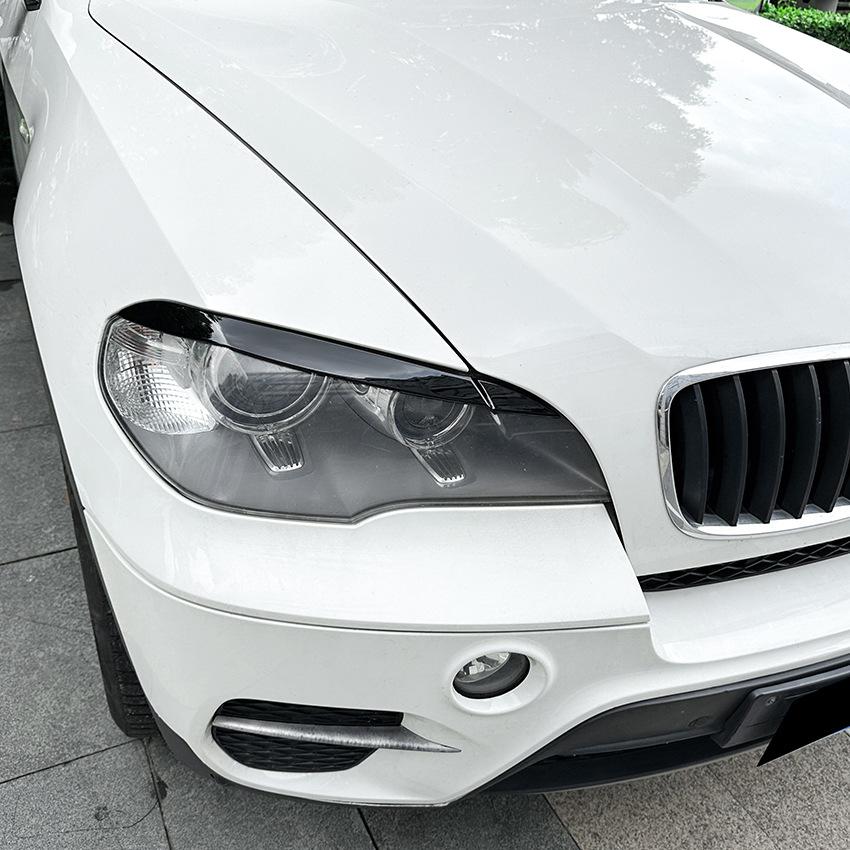 Накладки на фары "брови" для BMW X5 E70 30d 48i 30i 35d 40d 30d 50i 35i M50d 2006-2013 Накладка-стикер на фару