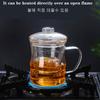 350ML Household Teaware Clear Glass Teacup for Stove Heat Resistant High Temperature Explosion Proof Tea Infuser Green Tea Cups