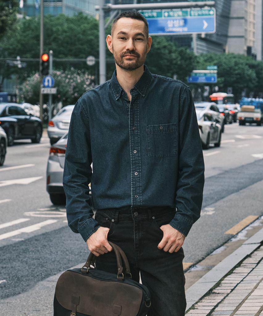 STCO Diems 9.5Oz Vintage Denim Shirts Dark Indigo (Easy Fit)_Ddsxz12Esn