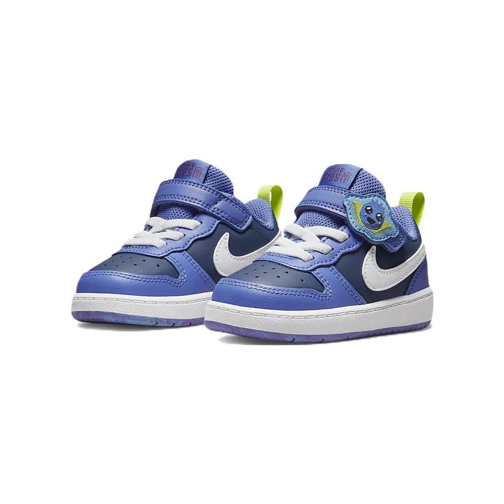Nike Детские кроссовки Court Borough Low 2 TD Blueberry Mystic-Navy Medium-Blue University-Blue DM1471-400