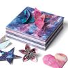60 / 65Pcs Space Star Flower Origami Double-Sided Folding Diy Paper Model