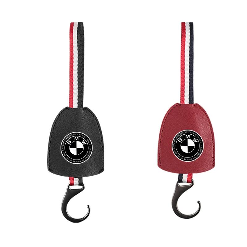 BAGO1 Car Interior Leather Storage Hook Hanger Sundries Organizer Holder For BMW M E34 E36 E60 E90 E46 F10 F20 F30 X5 X6 X1 M3 M5 M6
