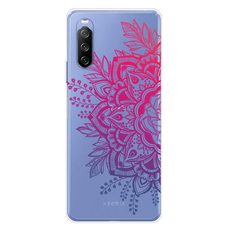 Чехол для Sony Xperia 10 III ТПУ Силикон Мягкий Мультяшный Прозрачный Чехол для Sony Xperia 1 5 III Ace II Чехол для Телефона Прозрачный Coque