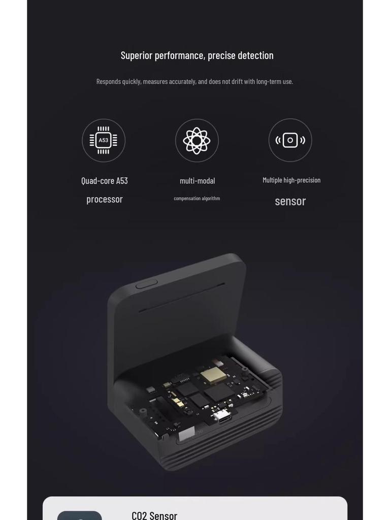 Монитор качества воздуха Qingping: PM2.5, PM10, Шум, Смог, Датчик CO2