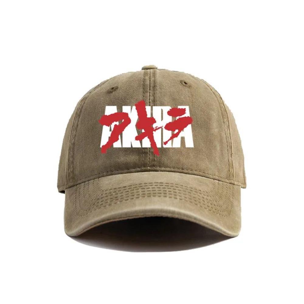 Summer Akira Baseball Cap Distressed Hats Anime Japanese Cap Men Retro Outdoor Summer Adjustable Dad Hat