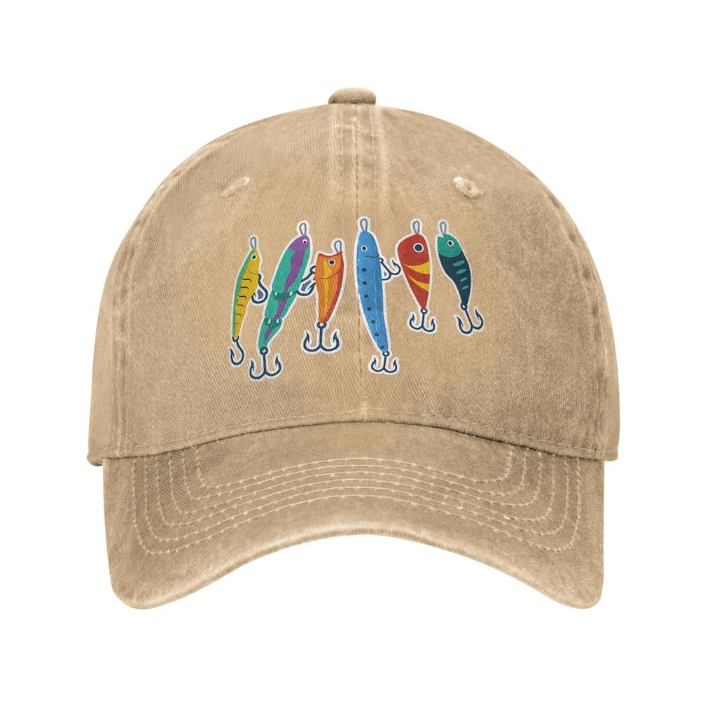 FISHING Retro Baseball Hat Cotton Sun Protaction Caps Unisex Casual Golf Hats