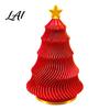 Portable Fidget Toy 3D Printed Spinning Christmas Tree Toy Gradient Ripple Xmas Desktop Ornament with Party Decoration Star Top Rotating Stress