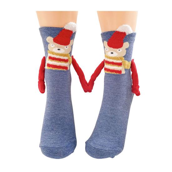 Магнитные носки "Держащиеся за руки" Оригинальные Смешные Рождественские носки "Держащиеся за руки" Рождественский чулок Наполнитель Подарки-приколы для женщин мужчин