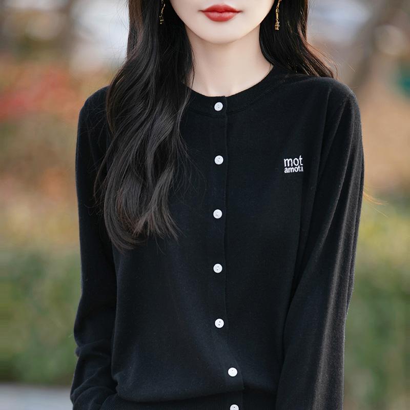 Женский легкий кардиган из 50% шерсти и 50% шелка Mulberry — универсальный трикотаж на все 4 сезона для комфорта и стиля в любое время года