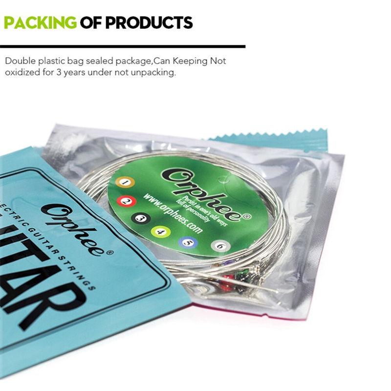 Полноразмерные струны Струны для электрогитары Полный набор калибров 9-42 10-46 11-50 GZW