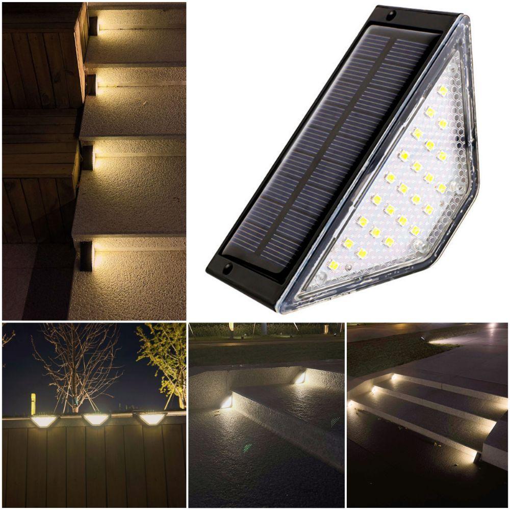Warm Light Stair Light LED Outdoor Floor Light High Quality Solar Step Lamp Porch Terrace
