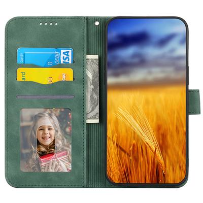 DIERFENG DF-03 Чехол-книжка для Xiaomi Redmi A3/Poco C61 4G Противоударный С тиснением Кошелек Подставка Мобильный Кожаный чехол