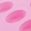 16 Cavity Oval Shape Soap Bake Mold Silicone Mould Tray Homemade Craft