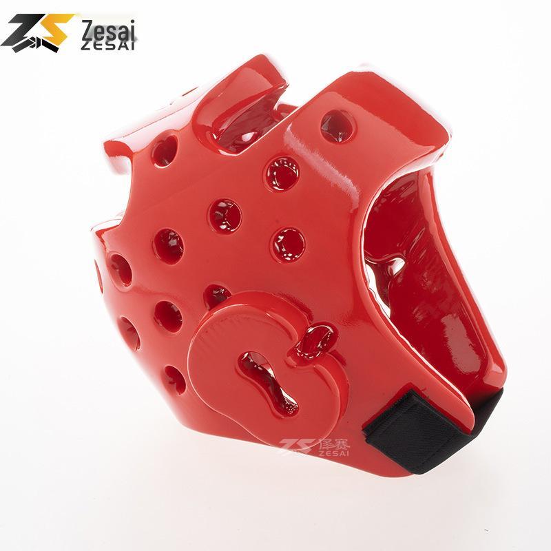 Защита головы для тхэквондо со съемной дышащей пеной NBR, красная/синяя