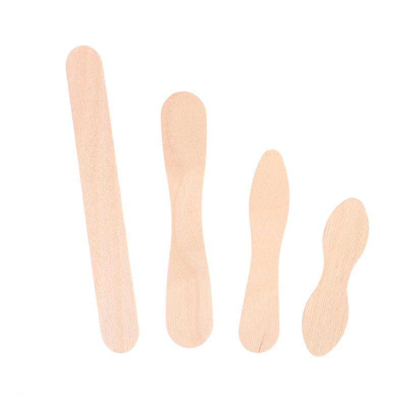 50Pcs Wax Waxing Disposable Sticks Wood Tongue Depressor Spatula Woman Wooden Body Hair Removal Sticks Beauty Toiletry Kits