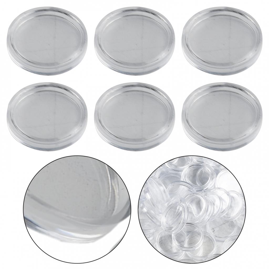 Supplies Coin Box Holders Clear Capsules Containers Storage Transparent