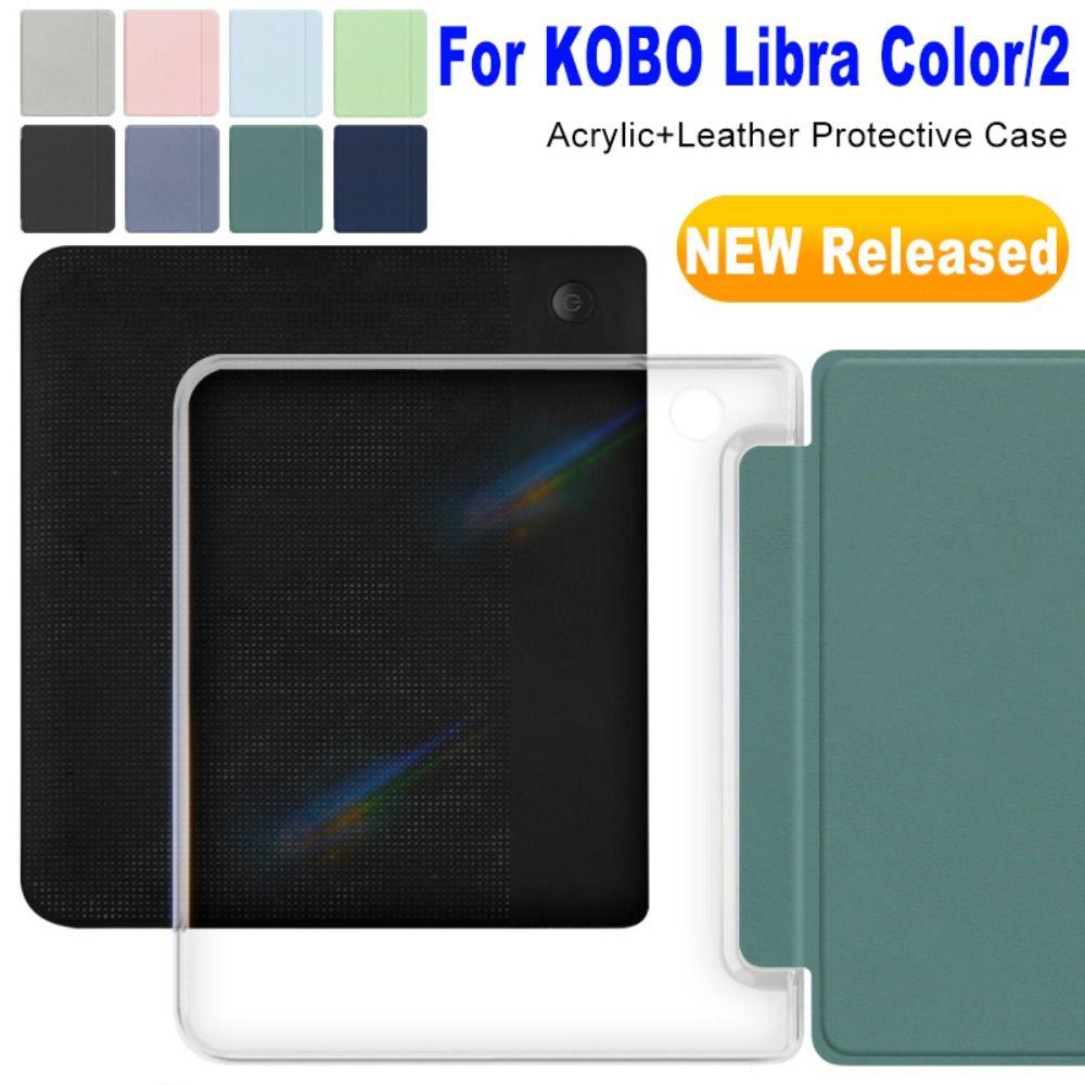 7 Inch N428 Folio Cover Acrylic Protective Shell NEW e-Reader Case for KOBO Libra Colour/Libra 2