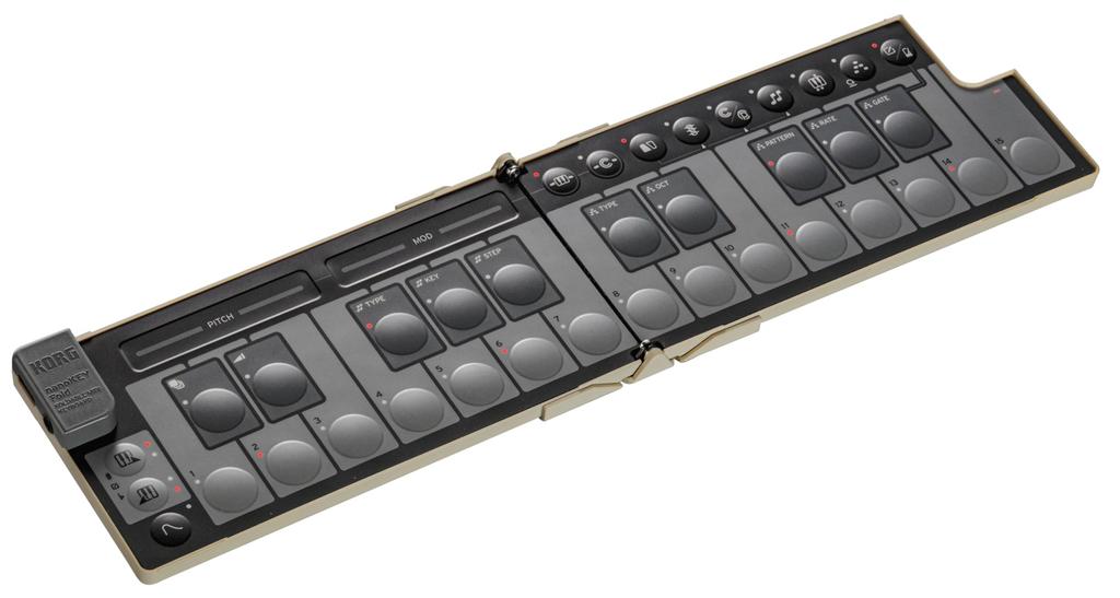 KORG nanoKEY Fold MIDI 25 Bus Плагины Песочно-бежевый Клавиатура, Клавиши, Компактный, Контроллер, DTM, USB, Питание от USB, В комплекте, (NANOKEY-FD SB)