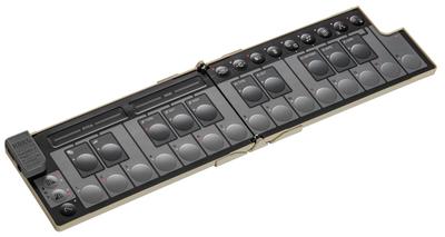 NanoKEY Fold MIDI 25 Включает клавиатуру песочного цвета, клавиши, компактный, контроллер, DTM, USB, питание от шины, плагины, (NANOKEY-FD SB)