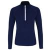 Womens/Ladies Long Sleeve Performance Quarter Zip Top