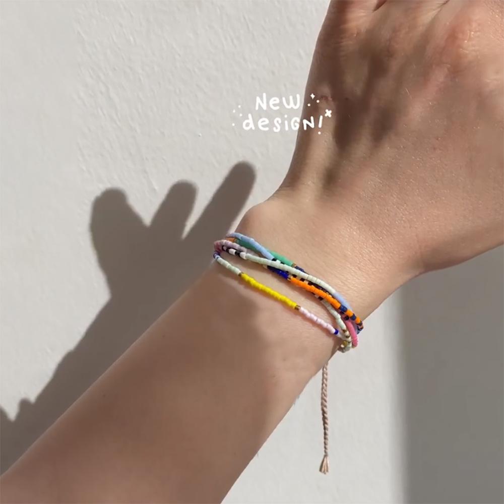 Браслет ручной работы в ретро-стиле из стекляруса Miyuki, можно носить в несколько рядов, для женщин