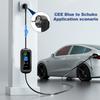 7.2KW CEE Blue Power Female Plug to 3.6KW EU Schuko Plug Adapter 32A to 16A Electric Vehicle Charging Adapter For EV Charger
