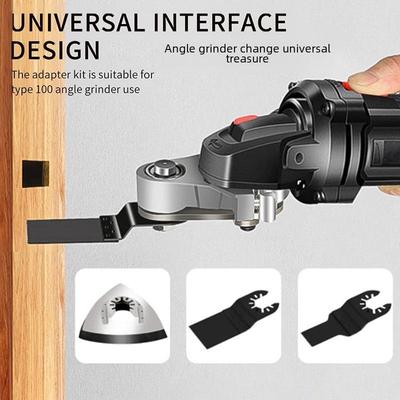 Многофункциональная электрическая угловая шлифовальная машина для деревообработки - трансформируемая торцовочная и долбёжная головка