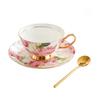 Набор керамических чашек и блюдец Xiao Yue Ya в европейском стиле, легкая роскошь