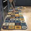Kitchen Mat Absorbent Printed Kitchen Rugs Non-slip Area Mat Hallway Long Carpets for Living Room Bedroom Entrance Doormat Bath