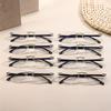 8 Pairs of Classic Frameless Anti Blue Light Computer Reading Glasses Unisex Goggles The Best Gift for The Elderly