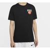 Nike Футболки Мужские Черные С Круглым Вырезом Умеренный Прямой Крой CD1287-010